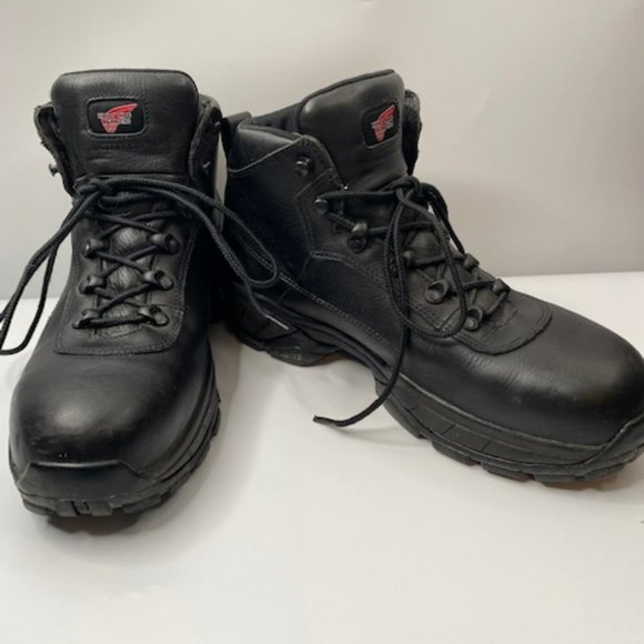 Red Wing Shoes Shoes Red Wing Mens Black Leather Steel Toe Boots